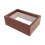 1Pack Display Box Frame Dark Red Wood Material Ticket Showcase 16.2X11X5.7in 5