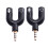 2 PCS Dual Headphone Jack Splitter Cable for Headset Adapter Black 4