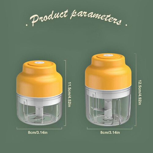 Elektrische knoflookhakker, oplaadbare mini-foodprocessor 2