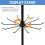 Metal hat cap tree stand freestanding black 4