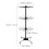 Metal hat cap tree stand freestanding black 3