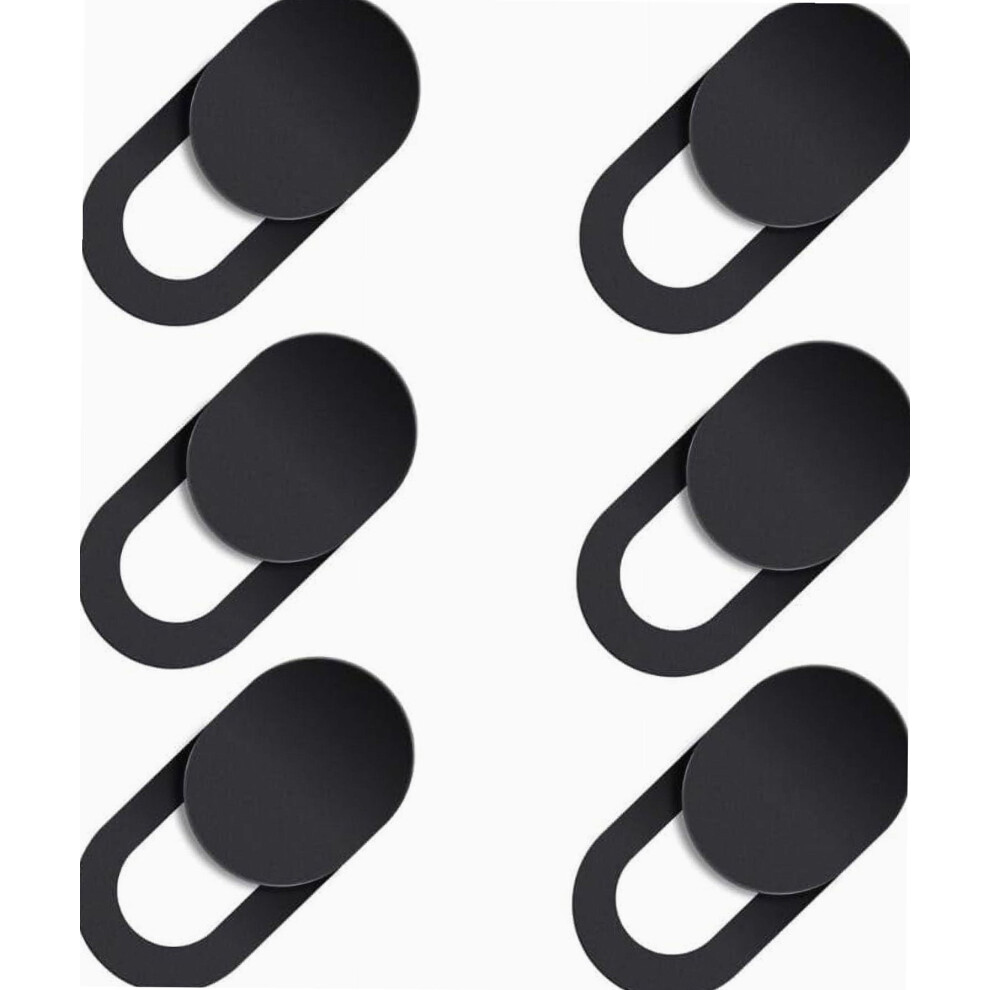 6-Pack Webcam Covers Compatible With Iphone, Ipad, Smartphone, Tablet & Laptop Â Slim Privacy Blockers Black 9450273711287