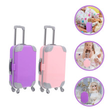 Mini valise FRCOLOR en ABS pour enfants, boîte de rangement portable 45,7 cm (18 pouces)