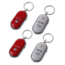 4 pezzi Fischietto localizzatore di chiavi smarrite lampeggiante segnale acustico localizzatore telecomando portachiavi anello LED