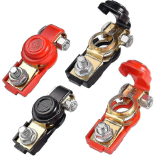 4pcs Battery Terminals Quick Release Clamp for 12v/24v/48v Car/Boat/Truck/Van