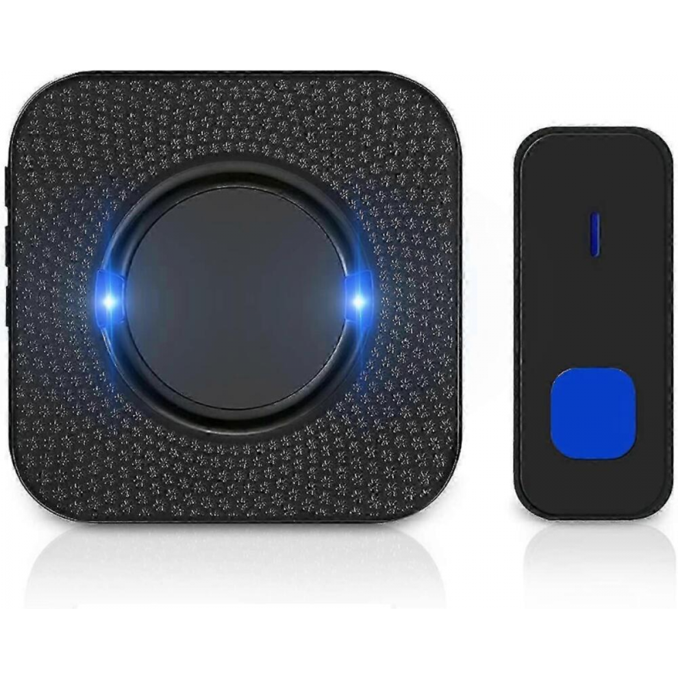 Waterproof Outdoor Wireless Doorbell, Doorbell With 55 Ringtones, 5 Volume Levels, 300M Range And Led Flash, Wireless Home Doorbell For Office (1 Rece 3305664256327