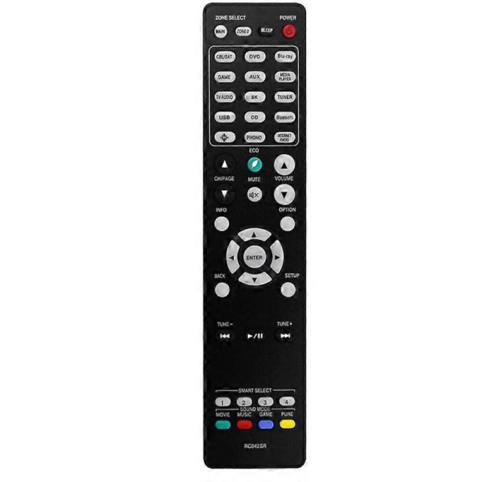 Rc042sr Replace Remote Control Compatible With Marantz 4K Uhd Ultra Hd Av Receivers Remote Sr6015 Nr1711 Sr5015 Dab Sr5015om 7771292231665