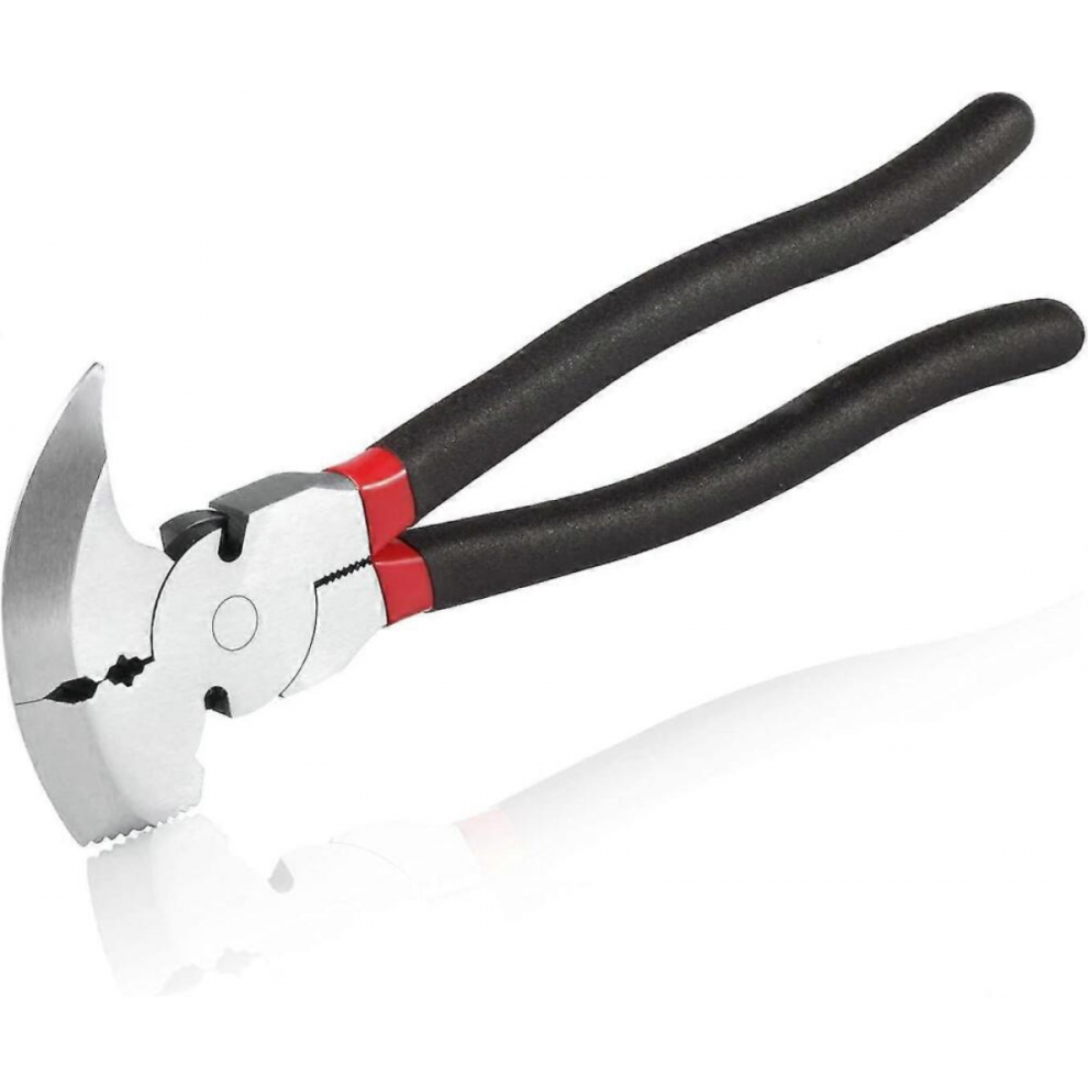 10.5" Fence Pliers Staple Puller Strong Joint Heavy Duty Multi-Function With Hammer Head 7771292231603