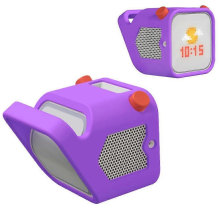 Silikon-Schutzhülle für Yoto Player 3. Generation, passgenaue Hülle mit praktischem Tragegriff, lila Schutzhülle für Kinder-Audioplayer