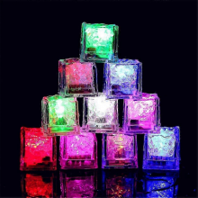 2025 Waterproof Led Ice Cube, 24 Pack Multi Color Flashing Glow in The Dark LED Light Up Ice Cube for Bar Club Drinking Party Wine Wedding Decoration