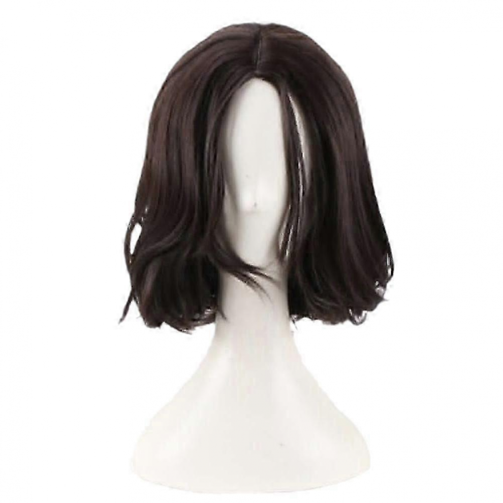 Handsome Men Natural Wig For Cosplay Wig Black Short Wavy-Hair Wig
