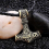 Retro Necklace, Thor's Hammer Mjolnir, Artificial Leather, Gold 4