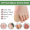 10 Pack Closed Toe Surface Fabric Cover Protectors with Gel Lining - For Large and Medium Sizes 2