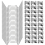 100 clips de fixation pour vitres de serre, clips de fenêtre en acier inoxydable pour fixation de vitres 2