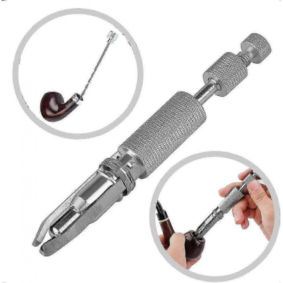 Professional Tobacco Pipe Reamer Tool Adjustable Stainless Steel Carbon Scraper Pen Drill Bit Tamper Pokers Fits Most Size 3131741378541