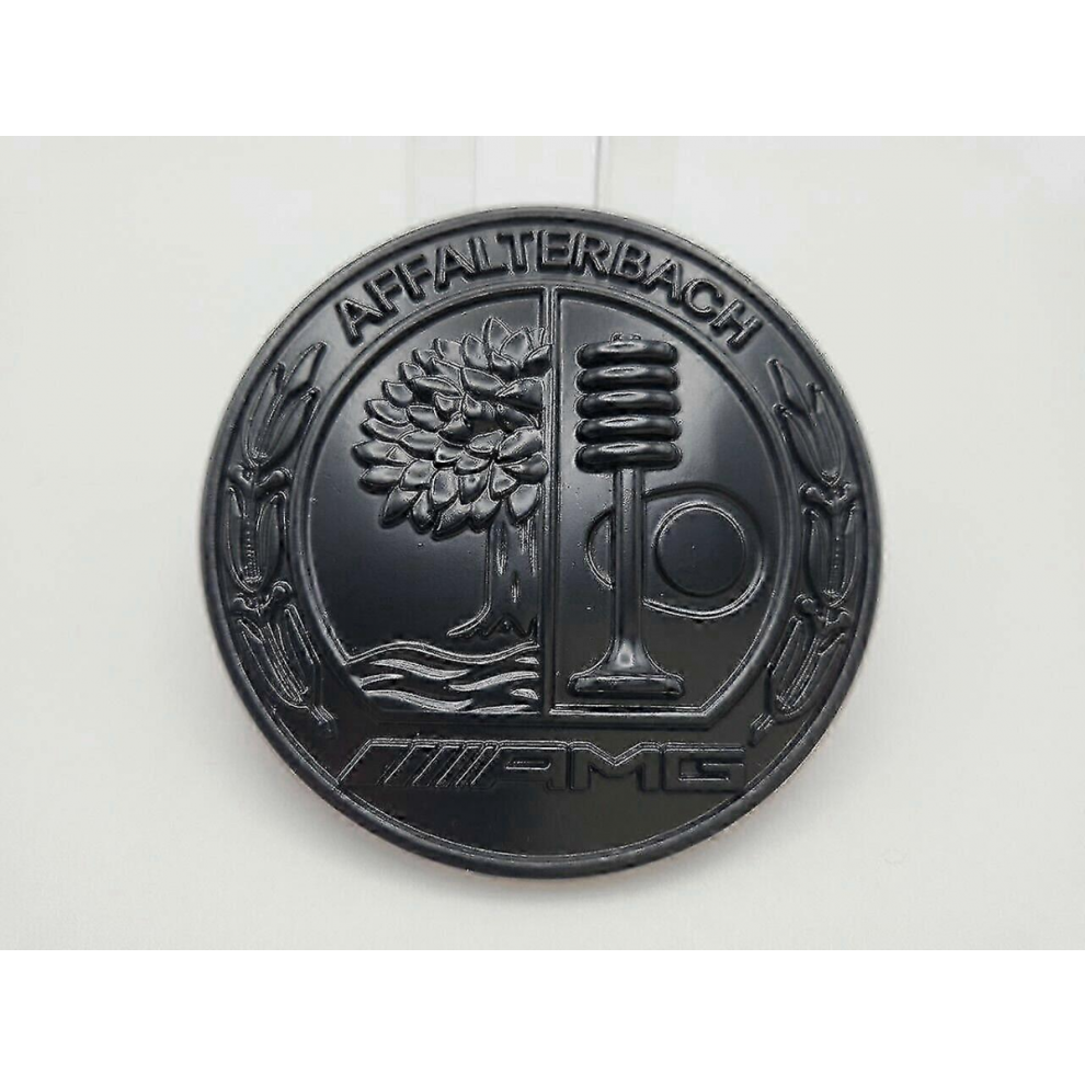 Compatible With Amg Badge Emblem Sticker Bonnet Affalterbach Logo Emblem Fits Mercedes 65Mm Apple Tree Black