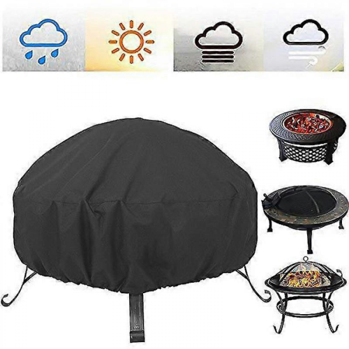 (85*40cm）Protective Cover For Round Fire Bowl, Waterproof