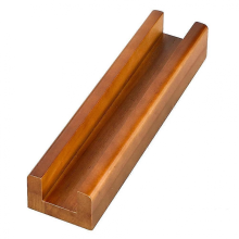 (Brown)Wooden Floor Mirror Stand Anti Slip Base for Full Length Mirrors 9.8 X 2.3 X 1.5 Inches Stable Support Holder Brown
