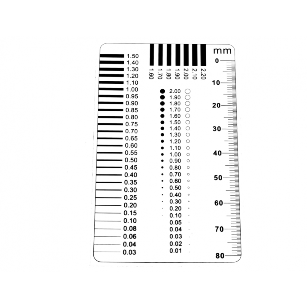 High-Precision Ruler Cracks Measurement Tool For Accurate Spot And Scratch Detection Flaw Inspection Ruler Concrete Crack Width Gauge 4301894393046