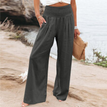 lulshou Pantaloni da donna Pantaloni larghi da donna Pantaloni a vita alta dritti Pantaloni casual Pantaloni da lavoro