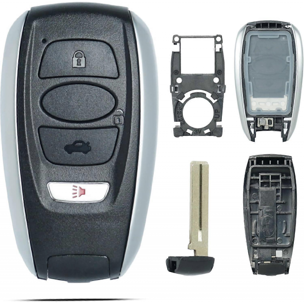 Key Fob Shell Case Replacement Fits Compatible With Subaru Legacy Outback Impreza Ascent Forester Brz Wrx Sti Xv Crosstrek 2014-2023 Keyless Entry 8294316132094