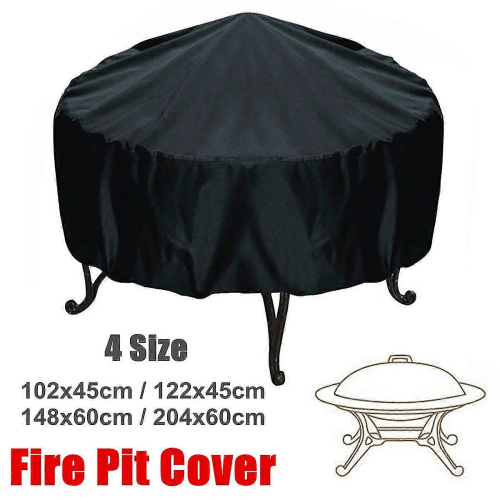 (85*40cm）Protective Cover For Round Fire Bowl, Waterproof 2