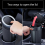 (Black)Odor Locking Car Cabin Garbage Can Ergonomic Space Saving Solution Vehicle Waste Container for Long Distance Driving Multicolor 4