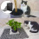 Σετ 12 τεμαχίων χαλάκι αποτροπής γατών, σχέδιο πλέγματος με αιχμές 1", κάλυψη 13 2