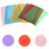 18 Sheets Transparent Cellophane Hard Sheet Multi-colored Cellophane Sheets Crafts Material 3