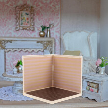Poppenhuisdecoratie 3D-ontwerp Vierkant raster Kunststof Acryl voor creatieve projecten 1 stuk