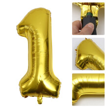 Ballonger av aluminiumfilm för födelsedagsfestdekoration 1 st