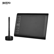 Tavoletta grafica 1060Plus da 25x15 cm, con 8192 livelli di sensibilità alla pressione e stilo wireless senza batteria.
