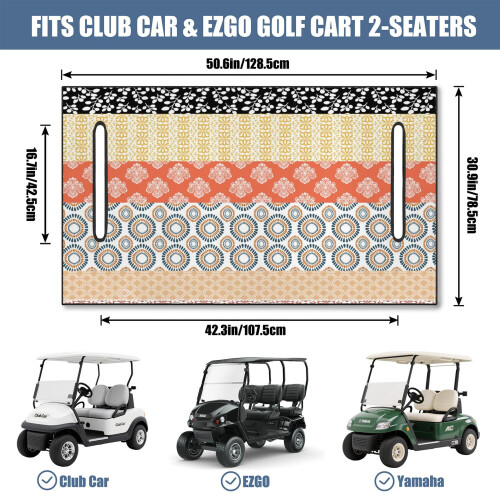 Golfkarstoelhoes van microvezel, 51" x 31" 2