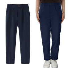 Jongensbroek, platte voorkant, nette broek, verstelbare taille, geschikt voor school en vrijetijdskleding.