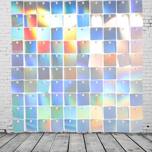 FRCOLOR Glitter Backdrop Shimmer Wall Backdrop Panel Decorative Background Disco Background for Party 2