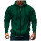 Men's Solid Hoodie with Zipper Pocket and Drawstring 1