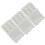 Stretch Elastic Bra Extender, 3-Hook, White (3-Pack) 1