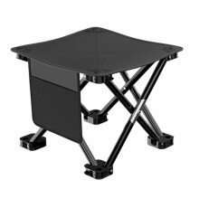 Banqueta dobrável portátil para camping, pesca e atividades ao ar livre – montagem em 1 segundo, suporta até 163 kg, estrutura de alumínio de