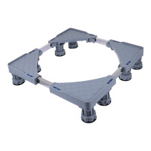 Tineasur Adjustable Stainless Steel Appliance Stand for Washers and Refrigerators, Grey Metal Frame