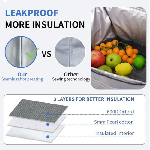 Ψυγείο με μαλακές ρόδες 60 δοχείων (35 λίτρων) με λαβή, στεγανό και πτυσσόμενο – 1
