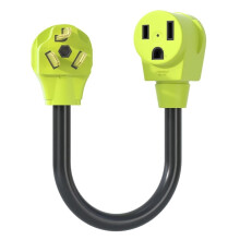 Welder Plug Adapter,NEMA 14-50P to NEMA 6-50R,4 Prong to 3 Ponng 50 Amp Welder Plug Adapter Cord,STW 10 AWG(1.5FT)