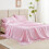 Twin Satin Sheet Set Pink 3-Piece Deep Pocket 1
