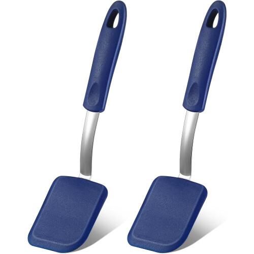 Espátulas de silicone para biscoitos, conjunto de 2 unidades, resistentes ao calor e
