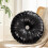 Coussin rond noir pour canapé Gallickan Wheel 5