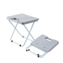 Tabouret de douche pliable sans marque, chaise longue inclinable, tabouret de voyage 23,5 x 22 cm, gris