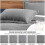 Full/Queen Quilt Set Grey – Lightweight Polyester 5