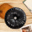 Coussin rond noir pour canapé Gallickan Wheel 4