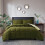 Olive Green King Comforter Set Reversible 3PC 2