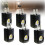 Luz noturna de tomada de parede LED preta (4 peças) 8