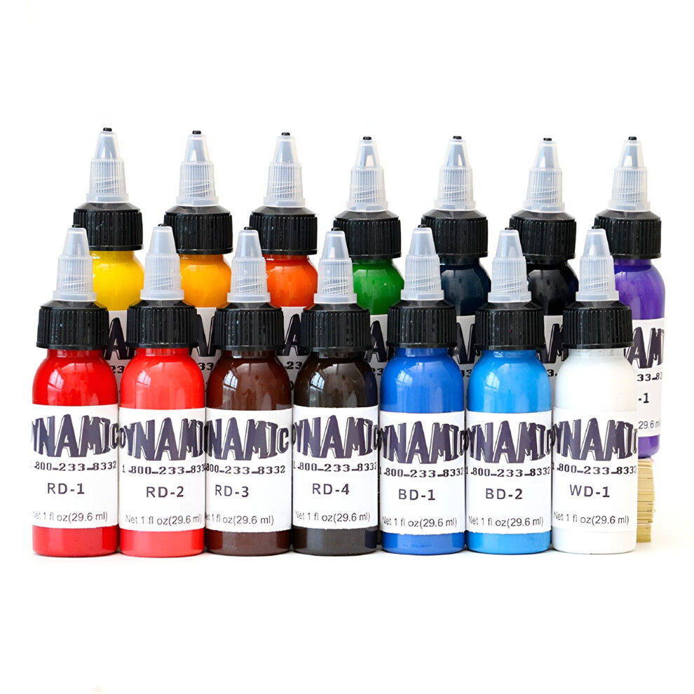 30ml Professional Tattoo Ink Pigments For Body Safe Rave Natural Permanent Makeup Tattoo Machine Supplies